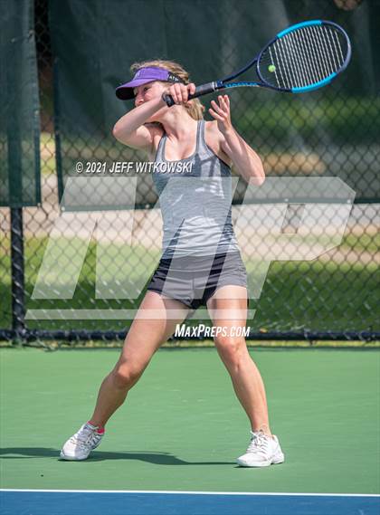Thumbnail 3 in NCHSAA 3A Girls Tennis Championships (Singles) photogallery.