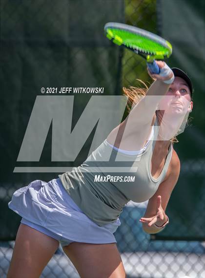 Thumbnail 1 in NCHSAA 3A Girls Tennis Championships (Singles) photogallery.