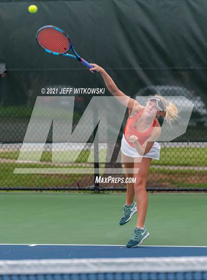 Thumbnail 1 in NCHSAA 3A Girls Tennis Championships (Singles) photogallery.