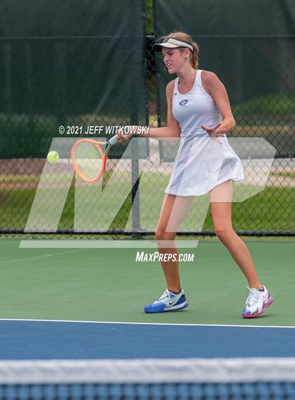 Thumbnail 2 in NCHSAA 3A Girls Tennis Championships (Singles) photogallery.