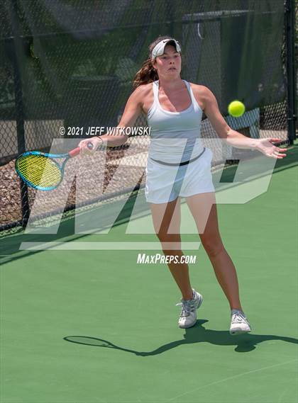 Thumbnail 1 in NCHSAA 3A Girls Tennis Championships (Singles) photogallery.