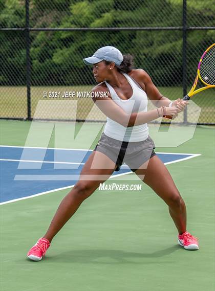 Thumbnail 2 in NCHSAA 3A Girls Tennis Championships (Singles) photogallery.