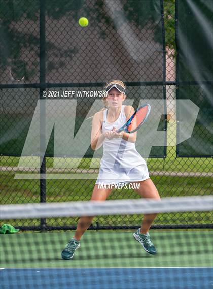 Thumbnail 3 in NCHSAA 3A Girls Tennis Championships (Singles) photogallery.