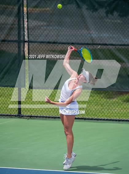 Thumbnail 3 in NCHSAA 3A Girls Tennis Championships (Singles) photogallery.