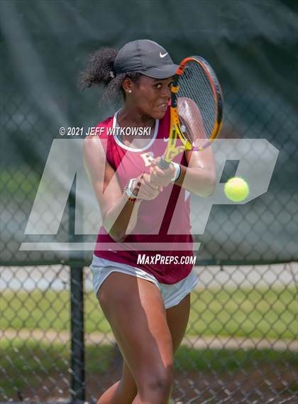Thumbnail 3 in NCHSAA 3A Girls Tennis Championships (Singles) photogallery.