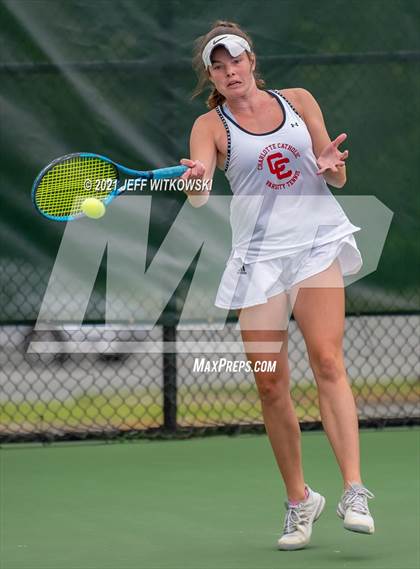 Thumbnail 1 in NCHSAA 3A Girls Tennis Championships (Singles) photogallery.