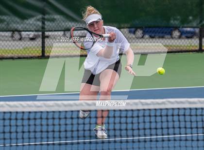 Thumbnail 2 in NCHSAA 3A Girls Tennis Championships (Singles) photogallery.