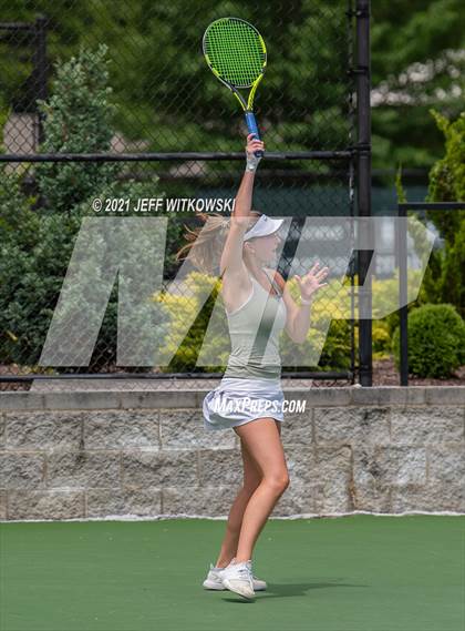 Thumbnail 3 in NCHSAA 3A Girls Tennis Championships (Singles) photogallery.