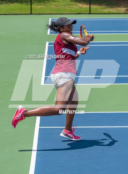 Thumbnail 1 in NCHSAA 3A Girls Tennis Championships (Singles) photogallery.