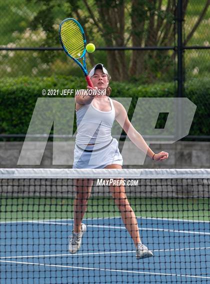 Thumbnail 3 in NCHSAA 3A Girls Tennis Championships (Singles) photogallery.
