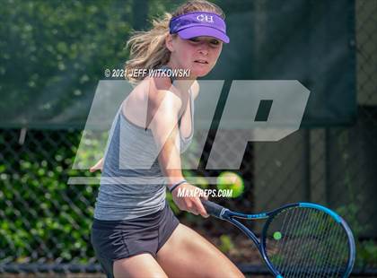 Thumbnail 2 in NCHSAA 3A Girls Tennis Championships (Singles) photogallery.