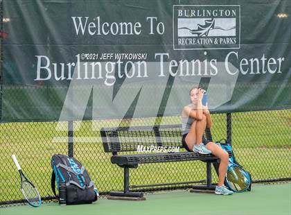 Thumbnail 3 in NCHSAA 3A Girls Tennis Championships (Singles) photogallery.