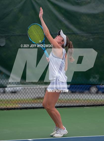 Thumbnail 3 in NCHSAA 3A Girls Tennis Championships (Singles) photogallery.
