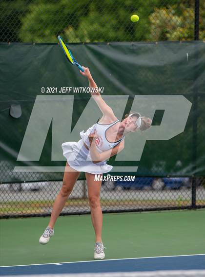 Thumbnail 3 in NCHSAA 3A Girls Tennis Championships (Singles) photogallery.