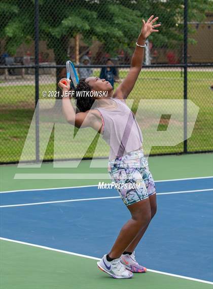 Thumbnail 3 in NCHSAA 3A Girls Tennis Championships (Singles) photogallery.