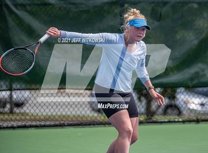 Thumbnail 3 in NCHSAA 3A Girls Tennis Championships (Singles) photogallery.