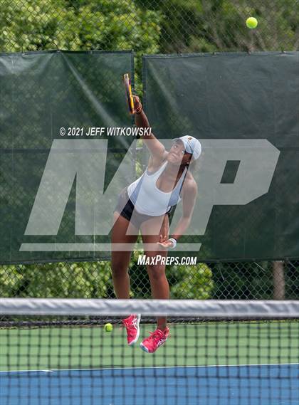 Thumbnail 1 in NCHSAA 3A Girls Tennis Championships (Singles) photogallery.