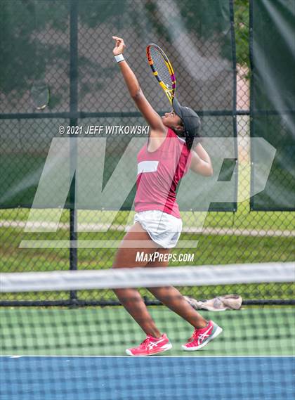 Thumbnail 1 in NCHSAA 3A Girls Tennis Championships (Singles) photogallery.