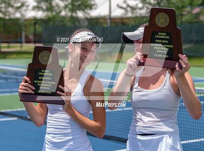 Thumbnail 3 in NCHSAA 3A Girls Tennis Championships (Singles) photogallery.