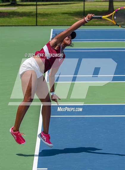 Thumbnail 1 in NCHSAA 3A Girls Tennis Championships (Singles) photogallery.
