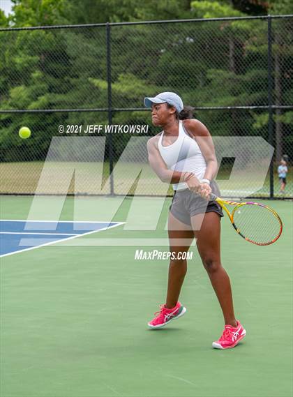 Thumbnail 1 in NCHSAA 3A Girls Tennis Championships (Singles) photogallery.