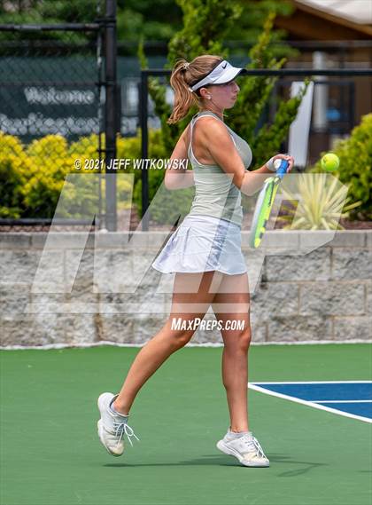 Thumbnail 1 in NCHSAA 3A Girls Tennis Championships (Singles) photogallery.