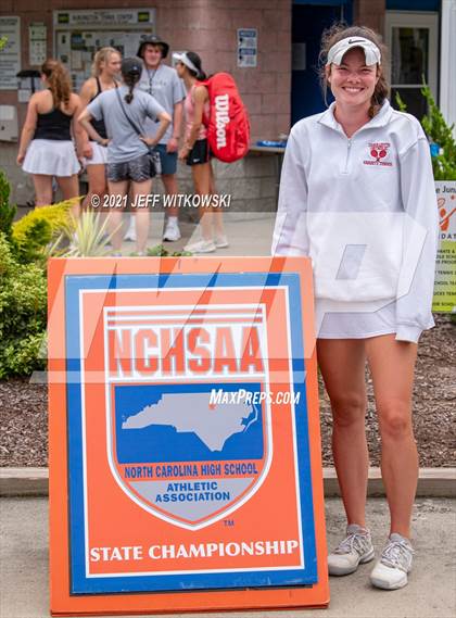Thumbnail 1 in NCHSAA 3A Girls Tennis Championships (Singles) photogallery.