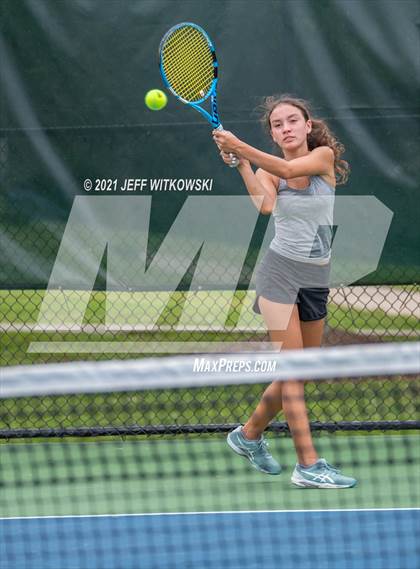 Thumbnail 1 in NCHSAA 3A Girls Tennis Championships (Singles) photogallery.