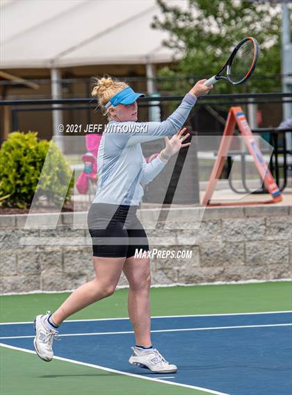 Thumbnail 2 in NCHSAA 3A Girls Tennis Championships (Singles) photogallery.