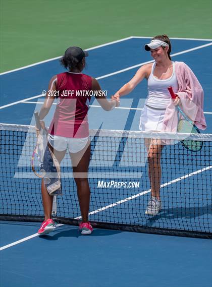 Thumbnail 1 in NCHSAA 3A Girls Tennis Championships (Singles) photogallery.