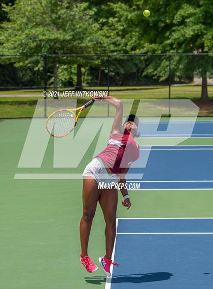 Thumbnail 3 in NCHSAA 3A Girls Tennis Championships (Singles) photogallery.