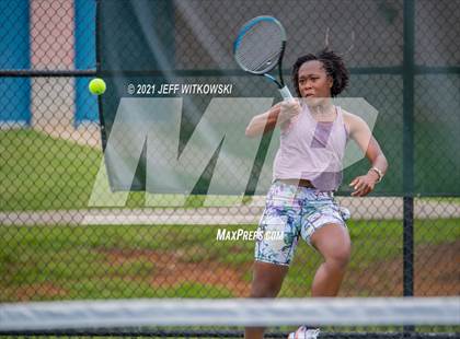 Thumbnail 1 in NCHSAA 3A Girls Tennis Championships (Singles) photogallery.
