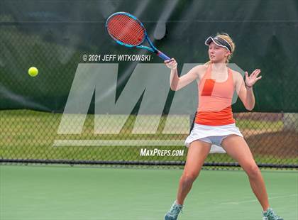 Thumbnail 1 in NCHSAA 3A Girls Tennis Championships (Singles) photogallery.