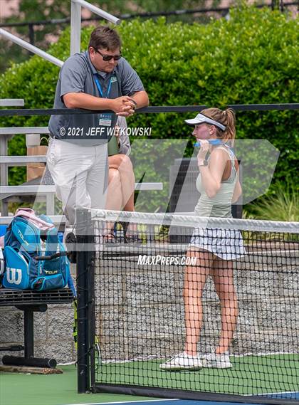 Thumbnail 2 in NCHSAA 3A Girls Tennis Championships (Singles) photogallery.