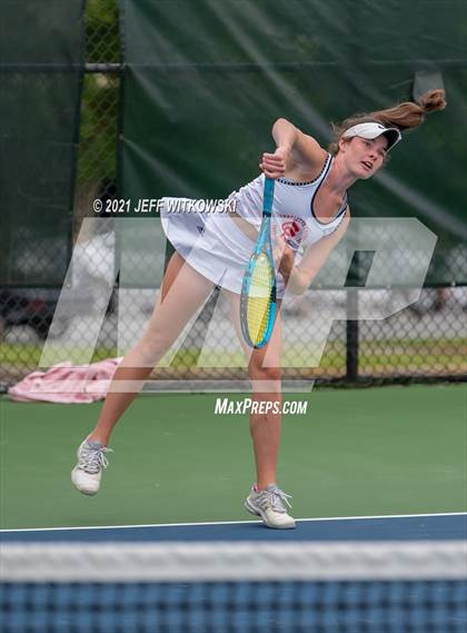 Thumbnail 3 in NCHSAA 3A Girls Tennis Championships (Singles) photogallery.