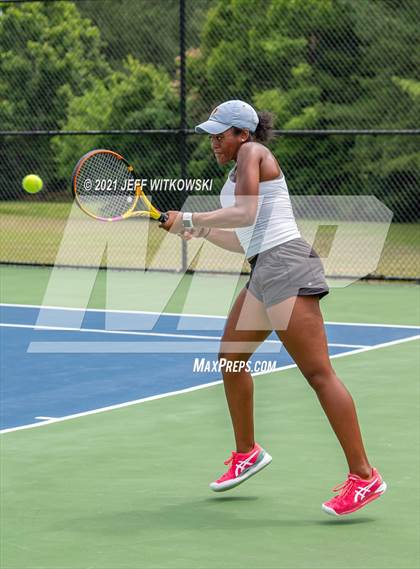 Thumbnail 1 in NCHSAA 3A Girls Tennis Championships (Singles) photogallery.