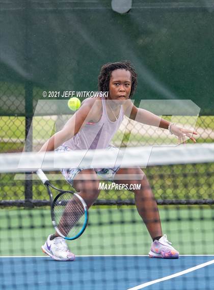 Thumbnail 1 in NCHSAA 3A Girls Tennis Championships (Singles) photogallery.