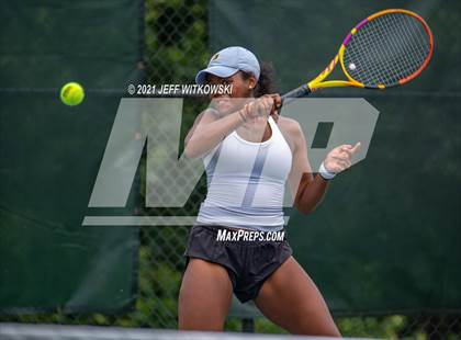 Thumbnail 1 in NCHSAA 3A Girls Tennis Championships (Singles) photogallery.
