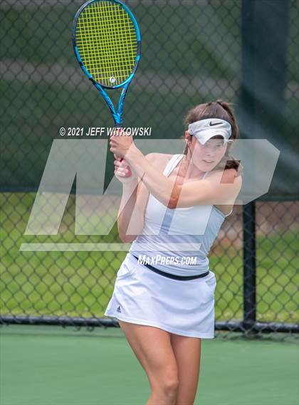 Thumbnail 3 in NCHSAA 3A Girls Tennis Championships (Singles) photogallery.