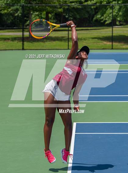 Thumbnail 2 in NCHSAA 3A Girls Tennis Championships (Singles) photogallery.