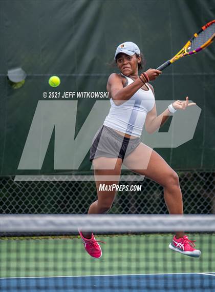 Thumbnail 1 in NCHSAA 3A Girls Tennis Championships (Singles) photogallery.