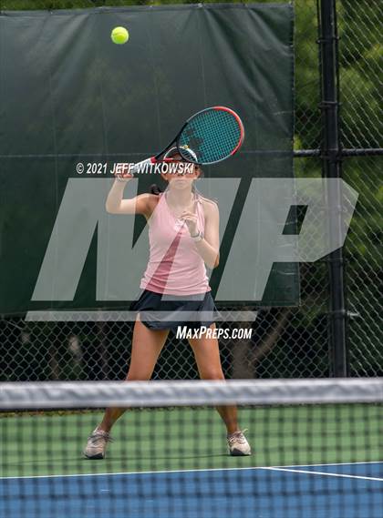 Thumbnail 3 in NCHSAA 3A Girls Tennis Championships (Singles) photogallery.