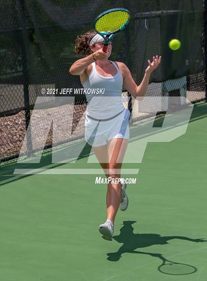 Thumbnail 2 in NCHSAA 3A Girls Tennis Championships (Singles) photogallery.