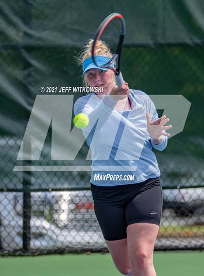 Thumbnail 1 in NCHSAA 3A Girls Tennis Championships (Singles) photogallery.