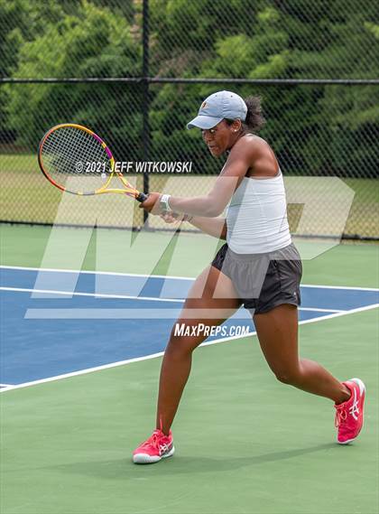 Thumbnail 3 in NCHSAA 3A Girls Tennis Championships (Singles) photogallery.