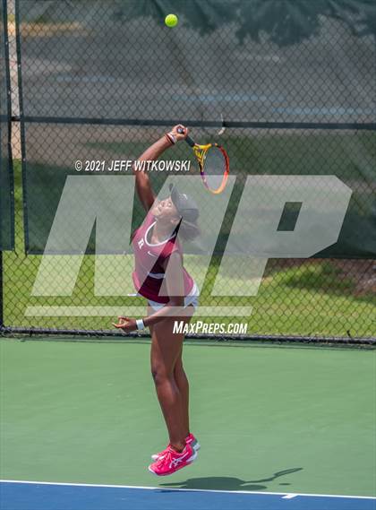 Thumbnail 3 in NCHSAA 3A Girls Tennis Championships (Singles) photogallery.