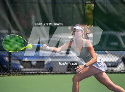 Thumbnail 3 in NCHSAA 3A Girls Tennis Championships (Singles) photogallery.
