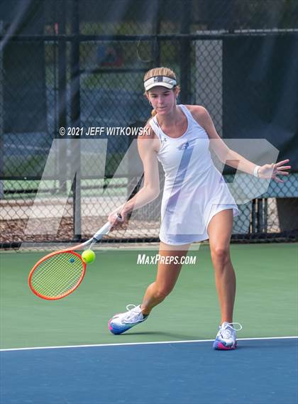 Thumbnail 1 in NCHSAA 3A Girls Tennis Championships (Singles) photogallery.