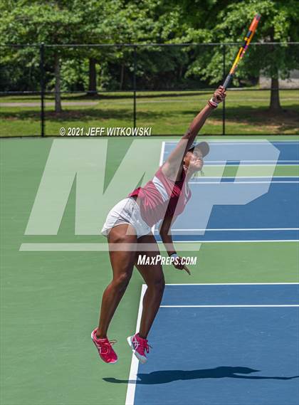 Thumbnail 1 in NCHSAA 3A Girls Tennis Championships (Singles) photogallery.