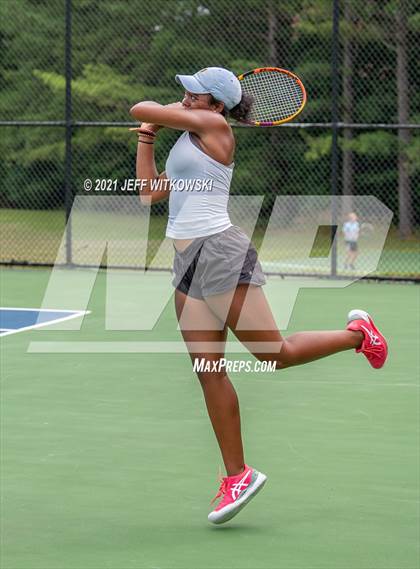 Thumbnail 3 in NCHSAA 3A Girls Tennis Championships (Singles) photogallery.